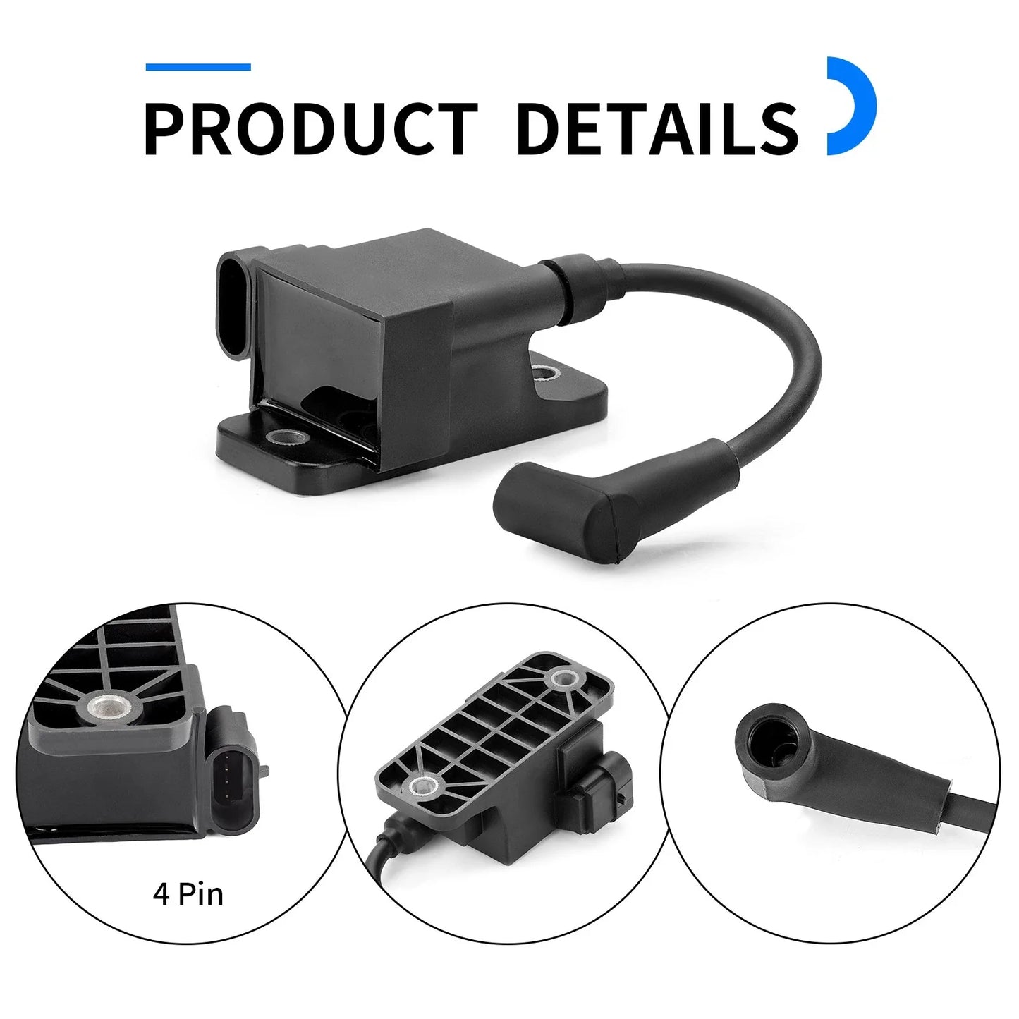 Ignition Coil 4 Pin for Mercury Outboard 30-300HP