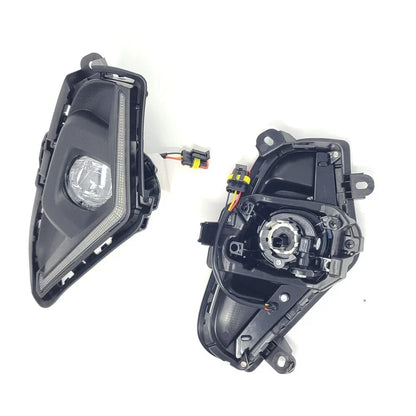 LED Fog Driving Lights for 2019-2023 Toyota Rav4 Dual Color DRL Signal