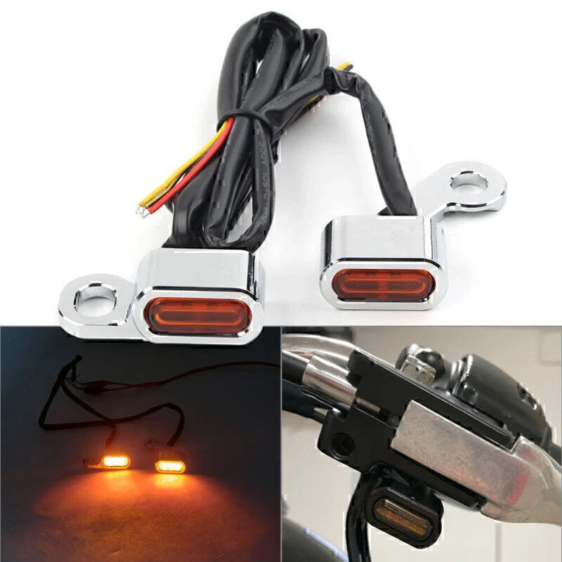 Amber LED Turn Signal Indicators for Harley Touring Electra Glide (09-17)