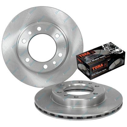 Disc Rotor & Brake Pad Kit for Toyota BJ60 FJ60 FJ62 HJ60 HJ61 60 Series (1980-1990)