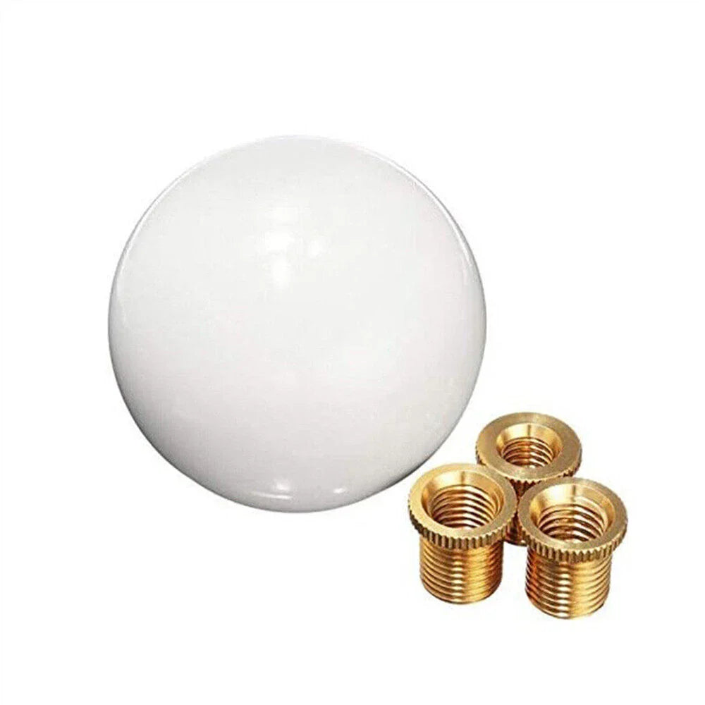 Round Ball Shift Knob +3 Adapters for Manual Gear Shifter Universal