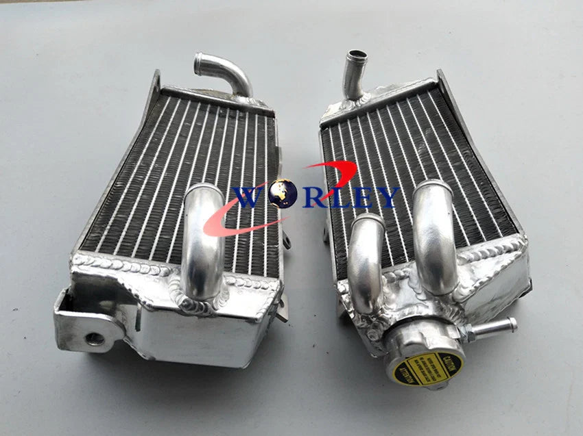 Aluminum Radiator + Blue Silicone Hose for Honda CRF450R (2017-2018)