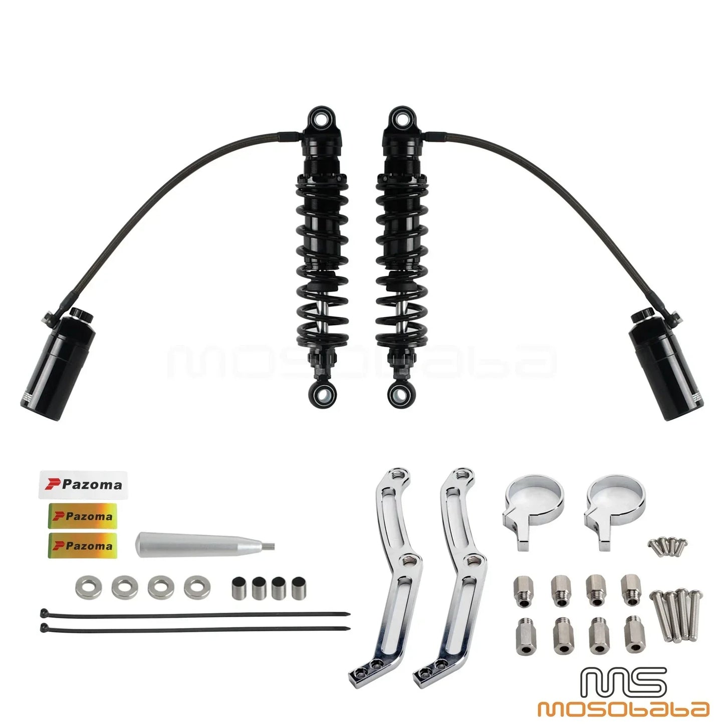 Monotube Remote Reservoir Shocks for Harley Street Glide EFI FLHX (2014-2024)