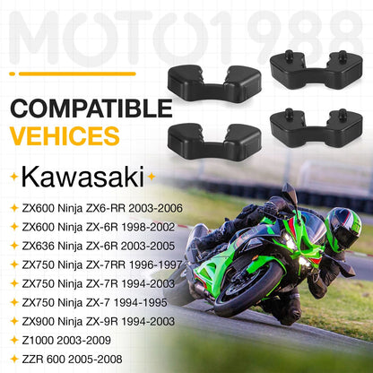 4x Rear Rim Hub Dampers for Kawasaki ZZR600 Z1000 (2003–2009)