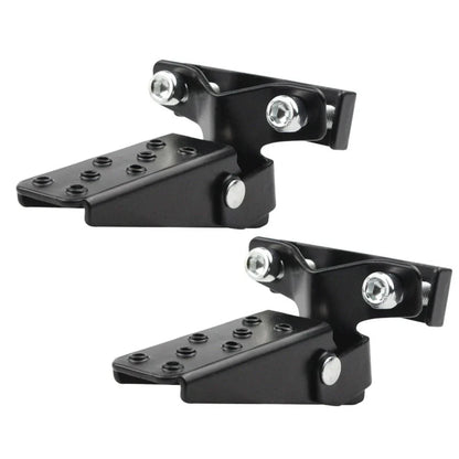 Pedals for Diverse Motorcycle Metal Passenger Black Silver