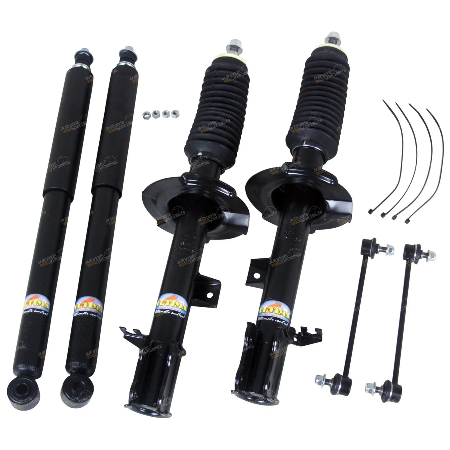 4x Front + Rear Gas Strut / Shock Absorbers for Ford Escape (2001-2010)