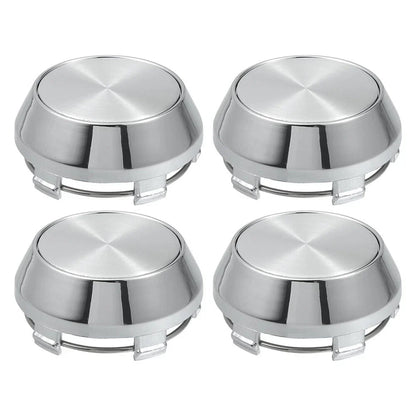 4 x 60mm Chrome Wheel Center Caps for Universal Rims (No Logo)