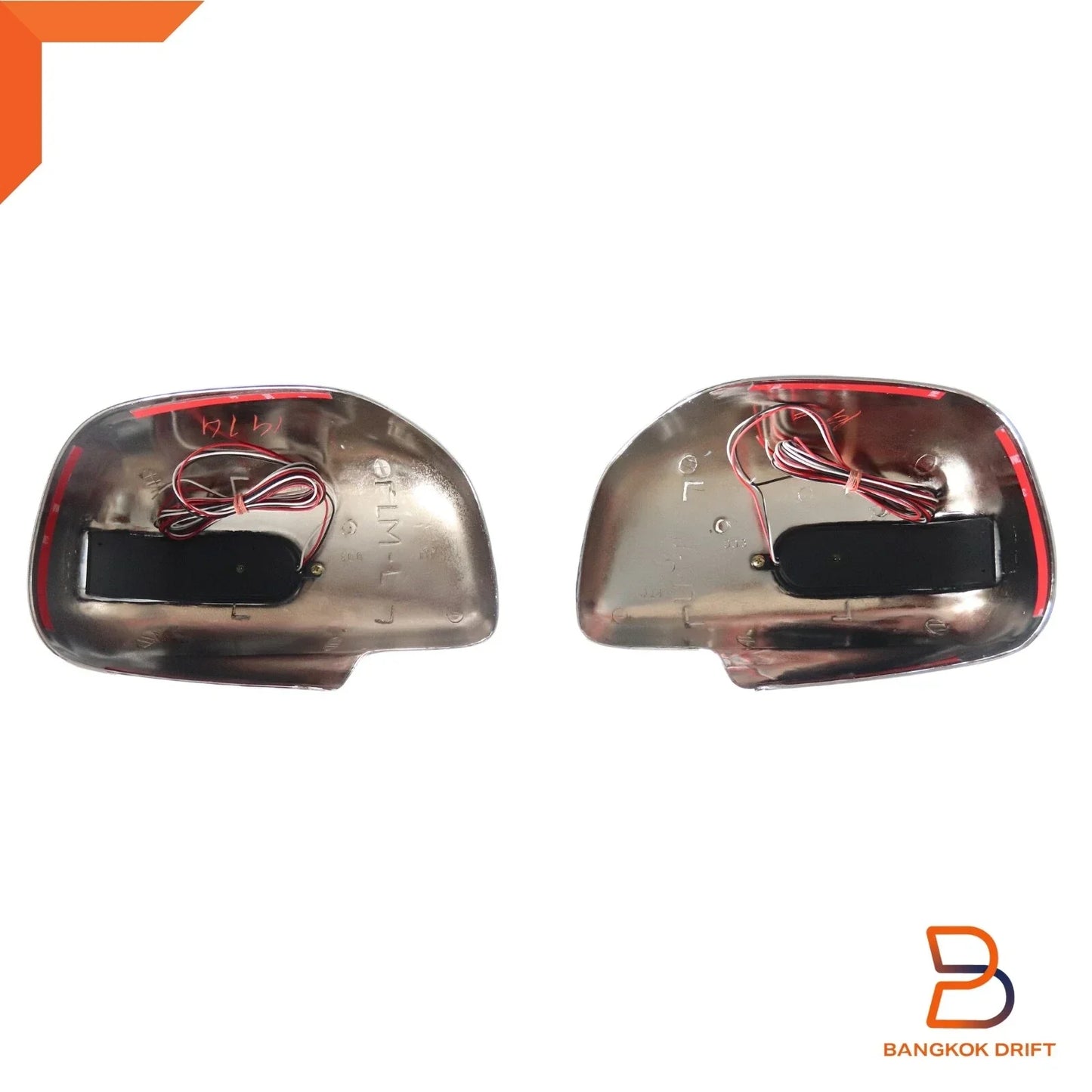 Chrome LED Mirror Cover Trim for Toyota Hilux Ute MK6 MK7 Vigo Champ (05-14)