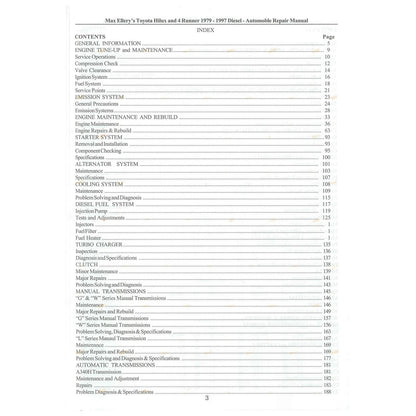 Workshop Manual for Hilux 2L 2LT LN56 LN60 LN61 LN65