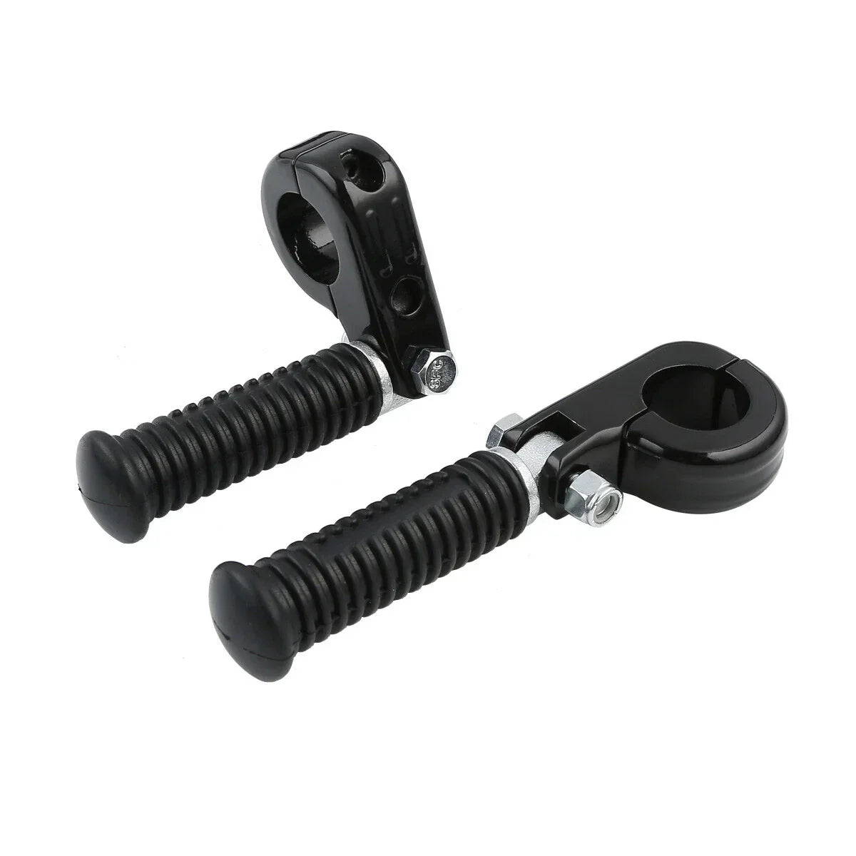 1 1/4" Black Highway Engine Guards Crash Bar Foot Pegs