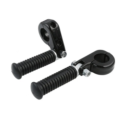 1 1/4" Black Highway Engine Guards Crash Bar Foot Pegs