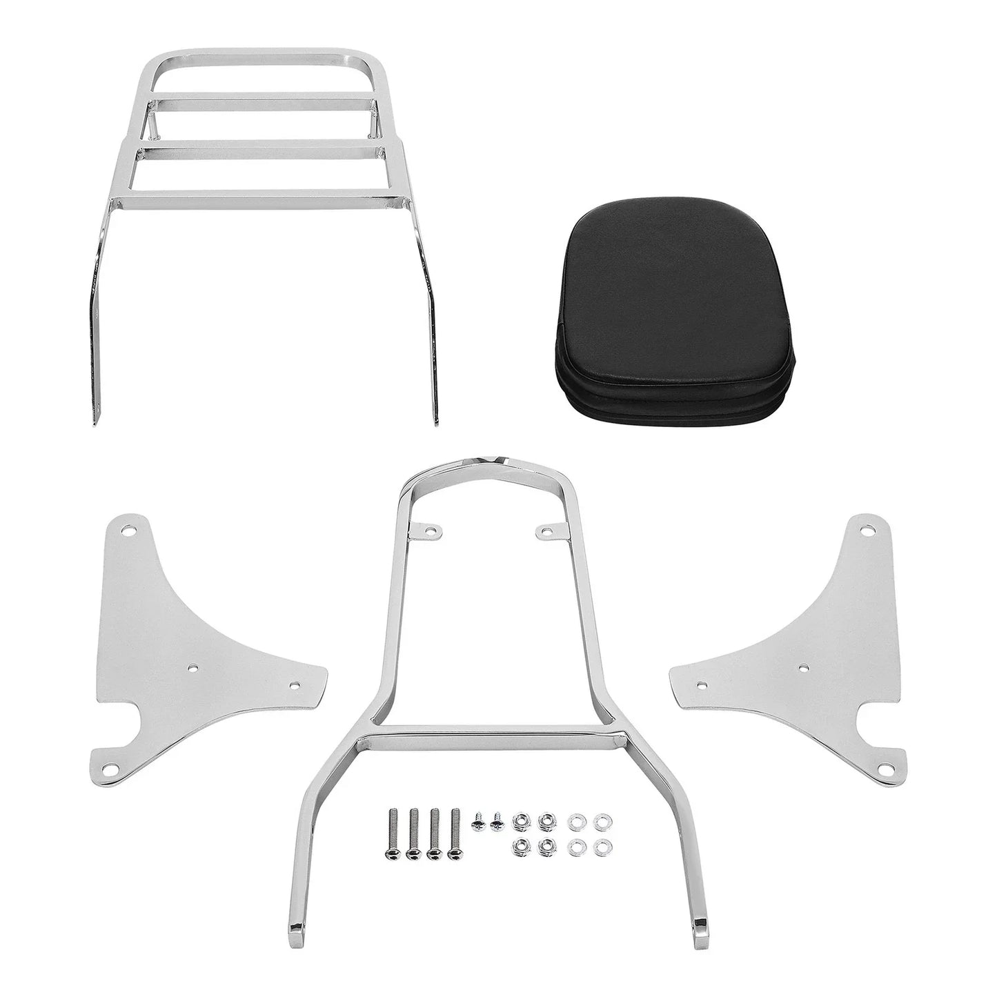 Backrest Sissy Bar w/ Luggage Rack for Kawasaki Vulcan VN 400 800 (1995-2012)