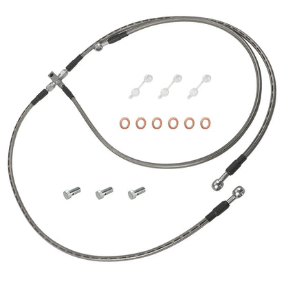 3x Stainless Braided Brake Lines for Arctic Cat DVX 400 (2004–2004)