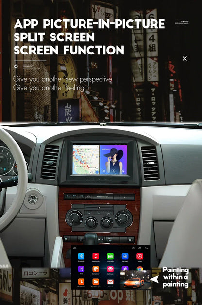 8" Android Car Stereo GPS Navigation for Jeep Chrysler Dodge (2014-2023)