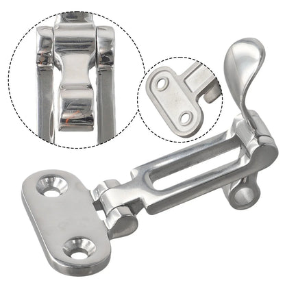 Boat Lock Hatch Deck Hinge with Adjustable Latch Fastener for Assured
