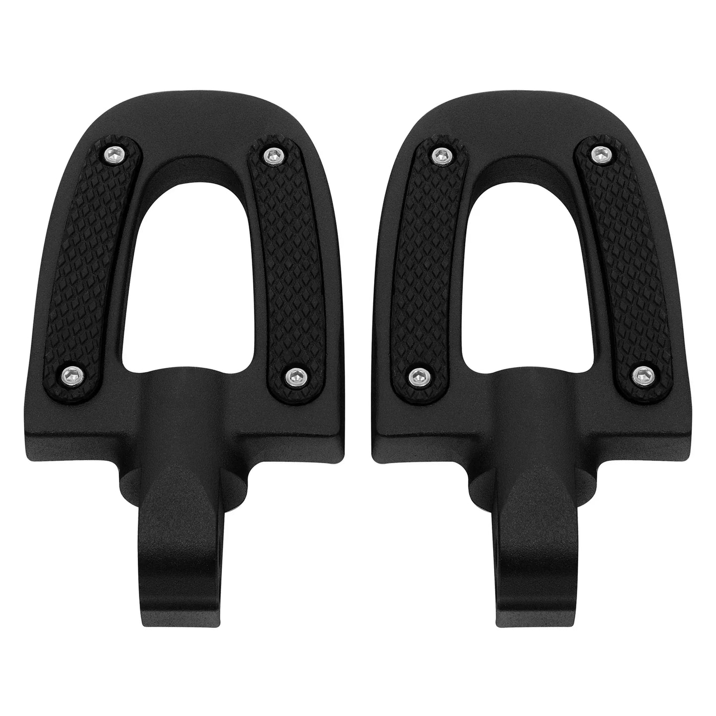 Matte Black Rear Passenger Footpegs for Harley Softail Fat Boy (2018-2025)