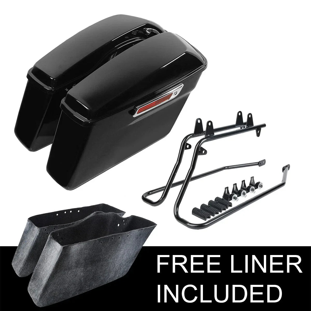 Saddlebag Conversion Bracket for Harley Softail Deluxe Fatboy 1984-2017
