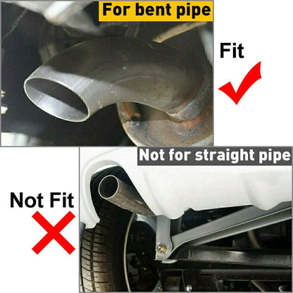 Dual Rear Exhaust Pipe Tail Muffler Tips for Universal Vehicles