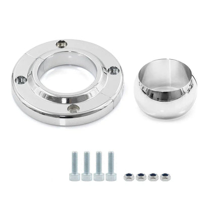 1x 2INCH Chrome Swivel Steering Column for SBC BBC 350 Car