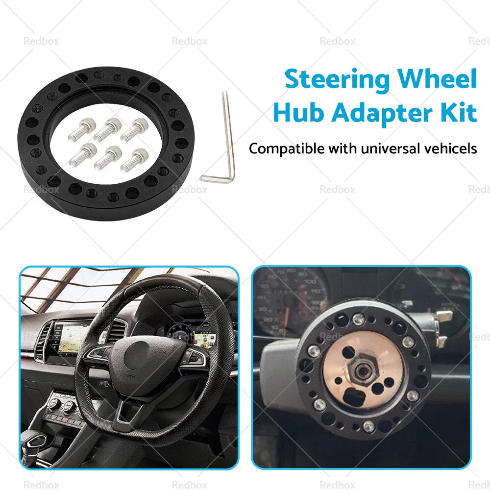 MOMO to NARDI Quick Release Black Steering Wheel Hub Adapter Spacer