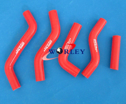 Silicone Radiator Hose for Suzuki RMZ250 2007-2009 ( Red)