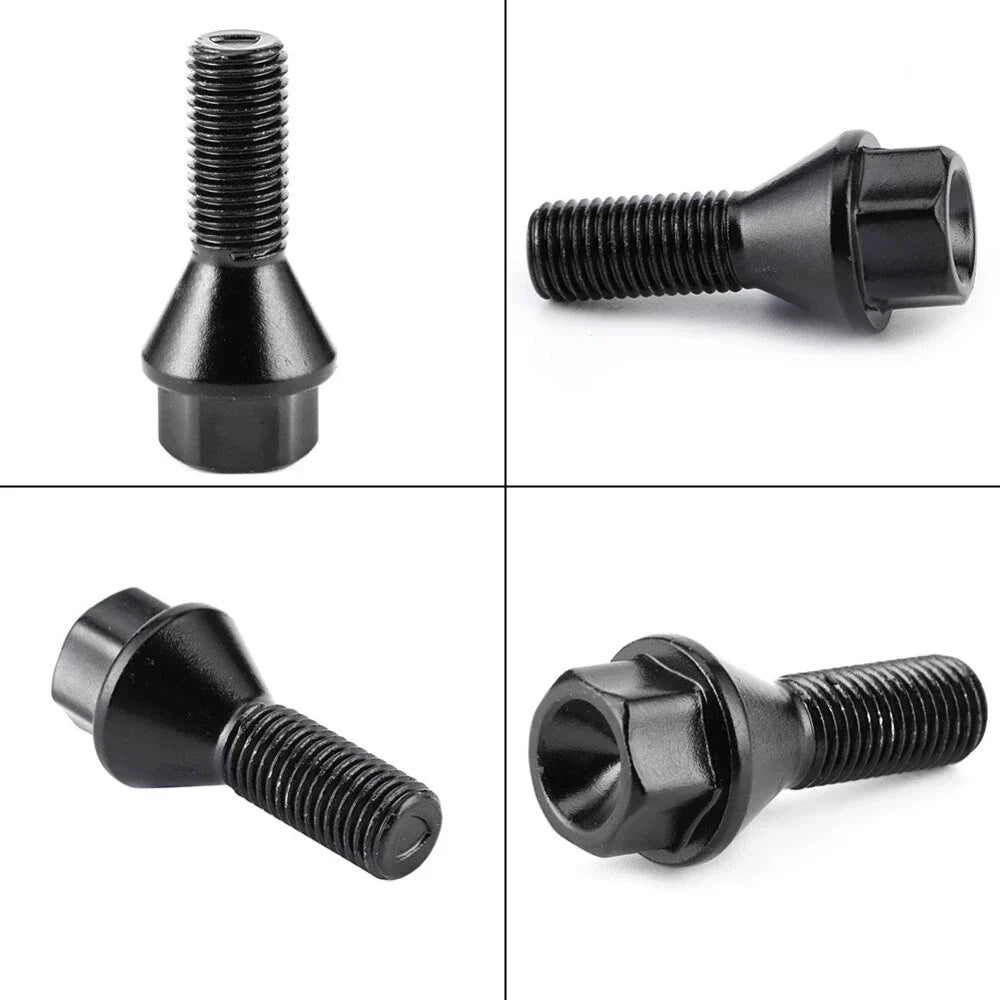 4 Pcs M1 1.5 Wheel Lug Bolts for BMW 1 3 5 6 7 8 Series (2004-2020)