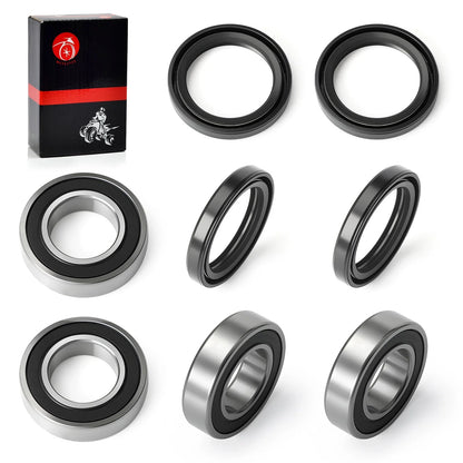 2 x Set Front Wheel Bearings Seals for Kawasaki Mule (2010–2020)