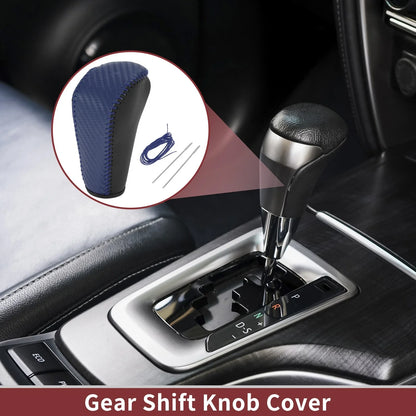 1 x Gear Shift Knob Cover Leather for BMW 3 Series E90 (2005-2013)