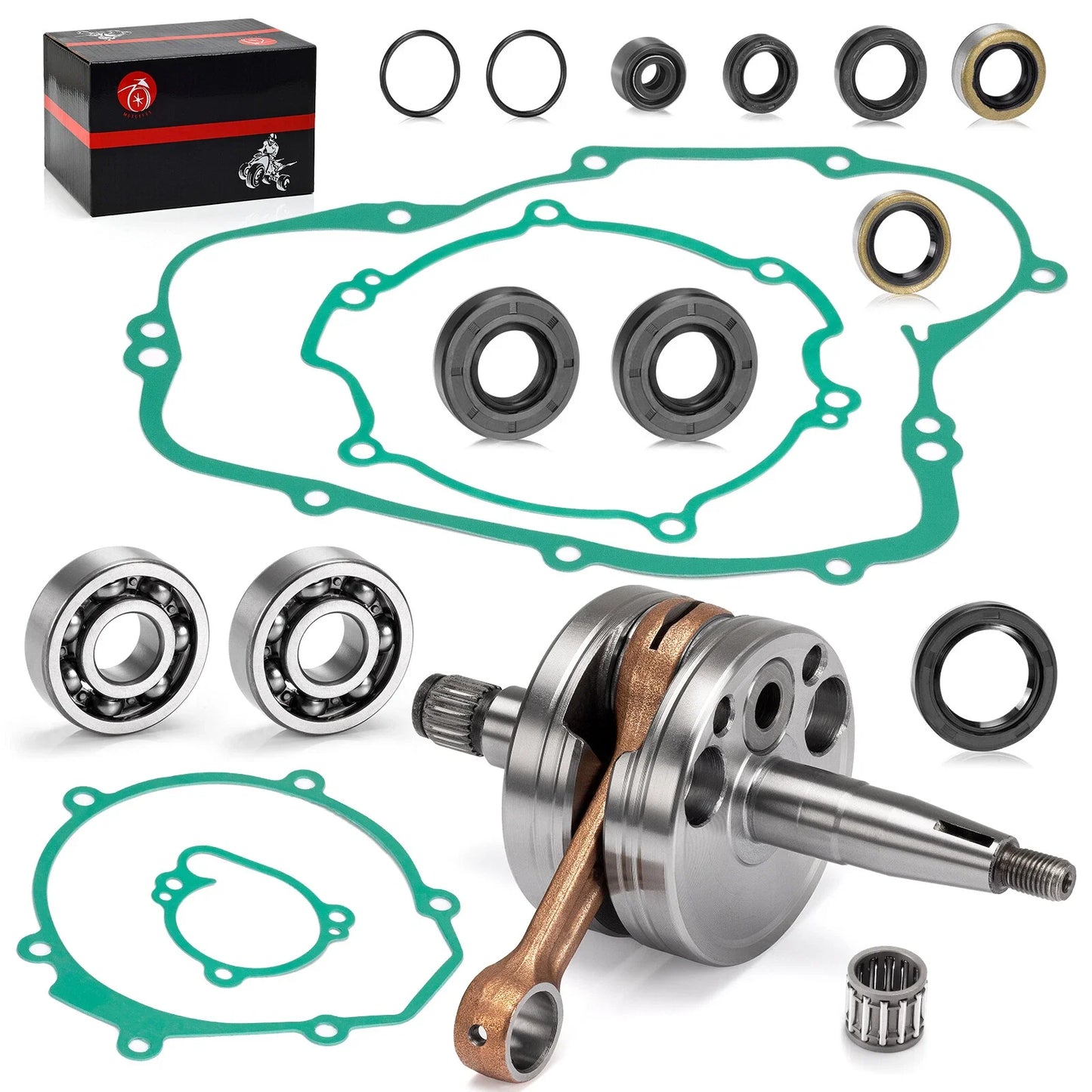 REBUILD KIT CRANKSHAFT GASKETS OIL SEAL for KAWASAKI KX80 (1991–2000)
