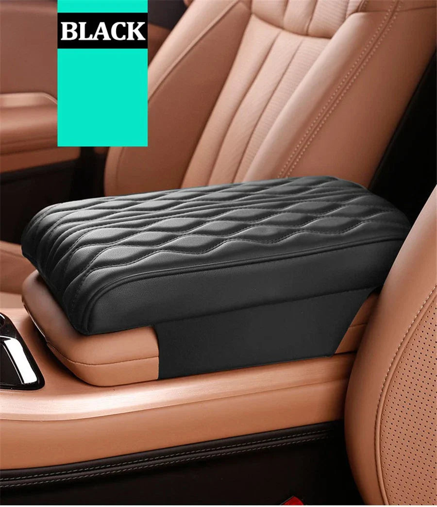 Armrest Pad Cover for Auto Center Console Box Leather Cushion Mat Universal