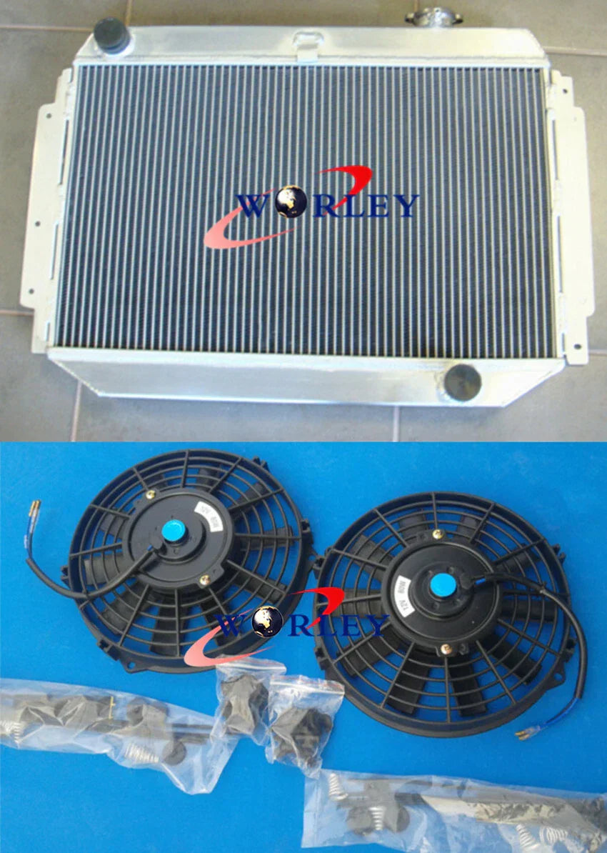 3Row Aluminum Radiator + Fan for Holden Kingswood HG HT HK HQ HJ HX HZ V8