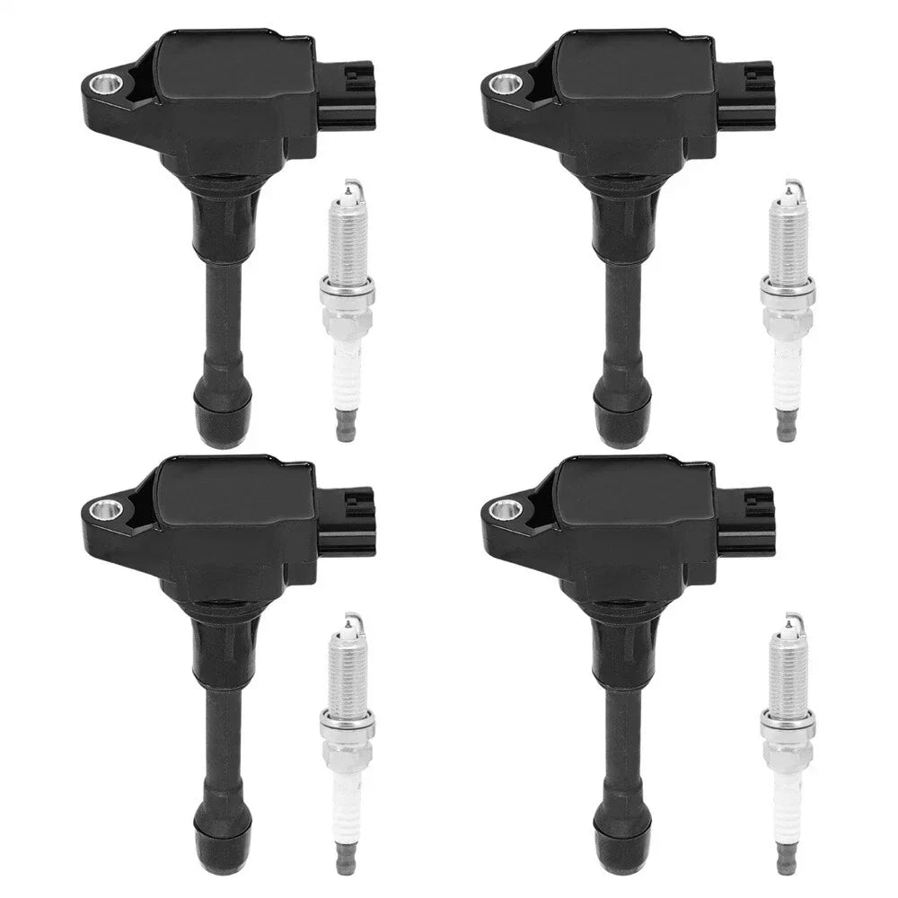 Ignition Coil & Spark Plug Set for Nissan Altima, Cube, NP300 (2002-2023)
