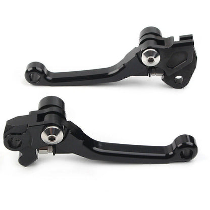 Black CNC Aluminum Brake Clutch Levers for RMZ450 (2005-2022) - 1 Pair