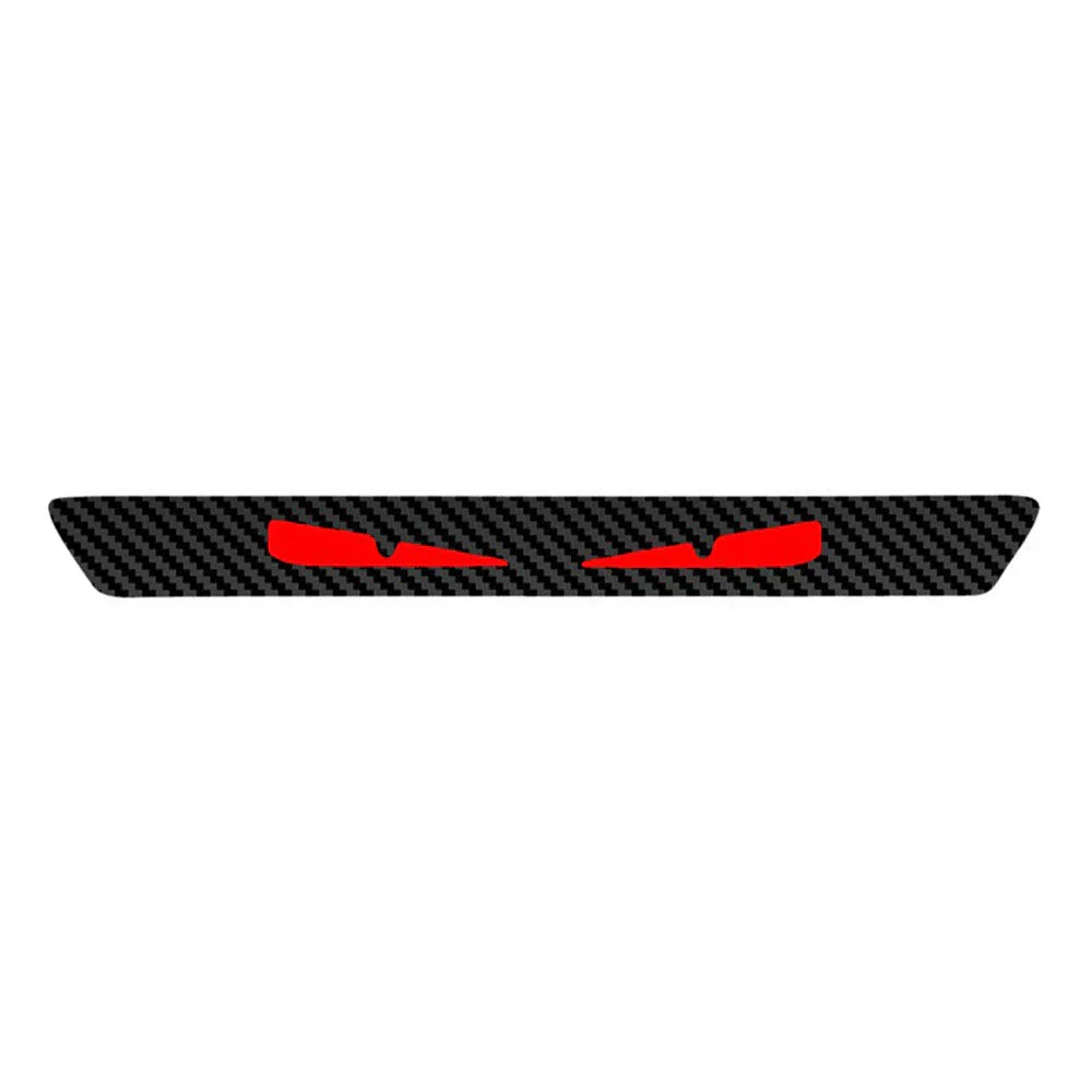 1x 3D Carbon Fiber Look Demon Eye Brake Tail Light Decal for Car