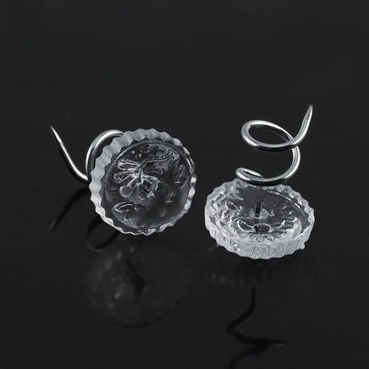 Round Headliner Repair Pins 15x10mm Stainless Steel, 60Pcs for Interior Truck