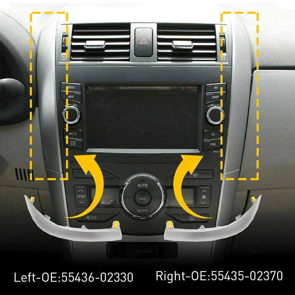Car Upper Side Central Dashboard Trim for Toyota Corolla (2009-2013)