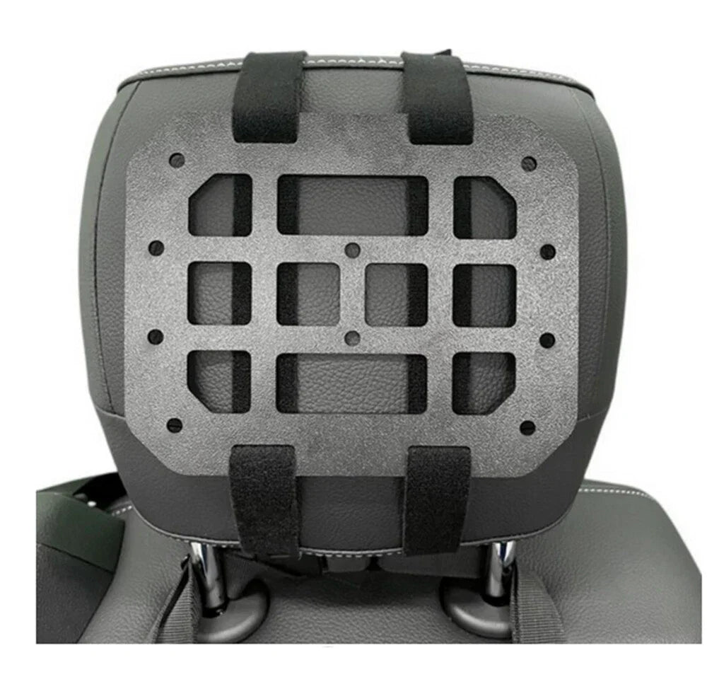 MOLLE Panel Organizer for Universal Car Vehicle Headrest - Black
