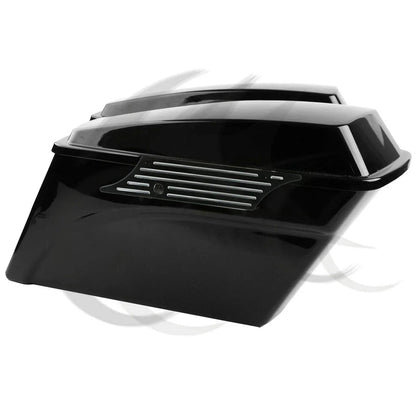 Black Saddlebag Latch Covers for Harley Street Electra Glide (1993-2013)
