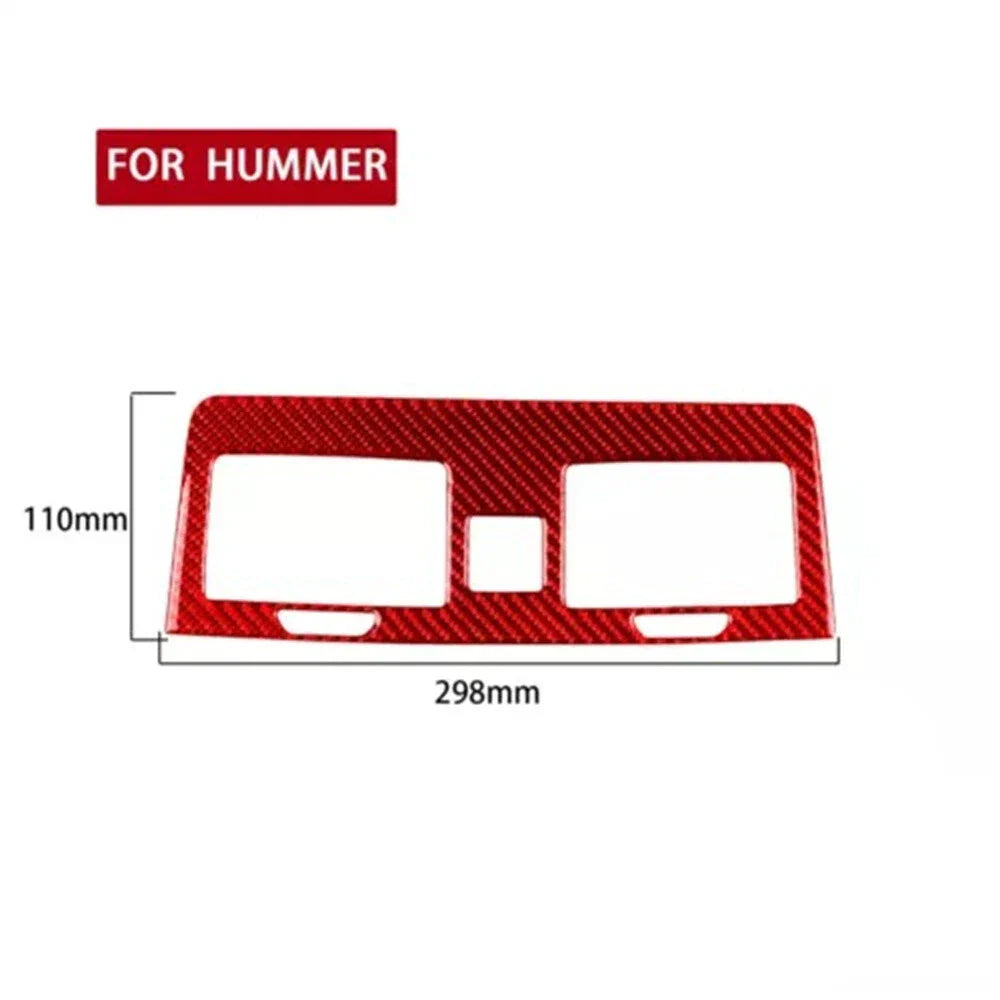 Carbon Fiber Center Console Air Vent Outlet Cover Trim for Hummer H3 (2006-2010)