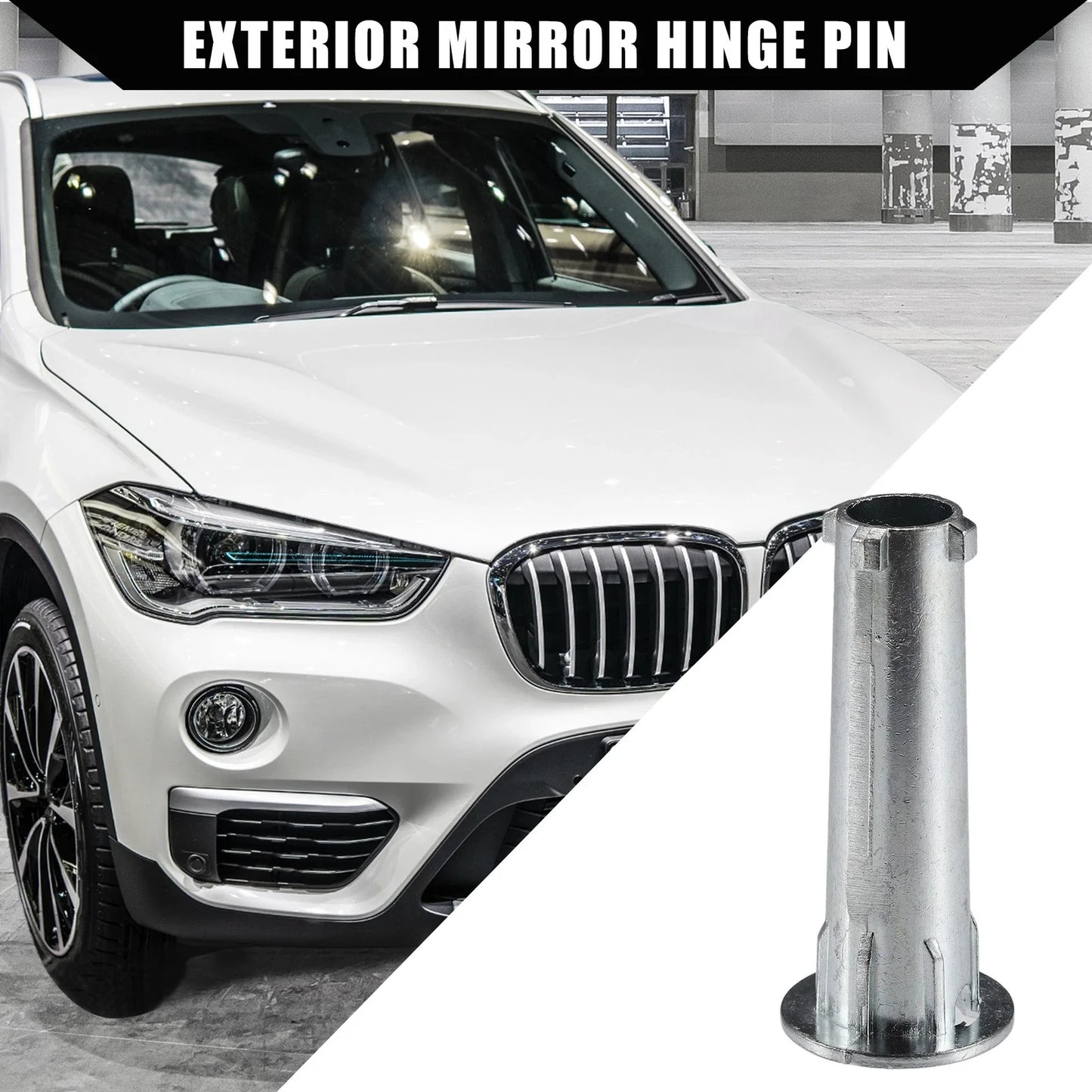 Exterior Mirror Hinge 1x for BMW X1 E84, X3 F25 Durable Silver Tone