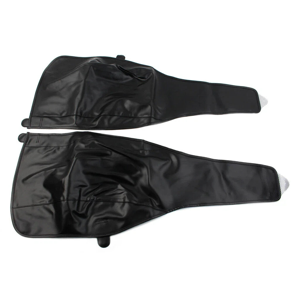 Black PU Leather Rear Trike Fender Bra for Harley Tri Glide Ultra Classic (2009-2023)