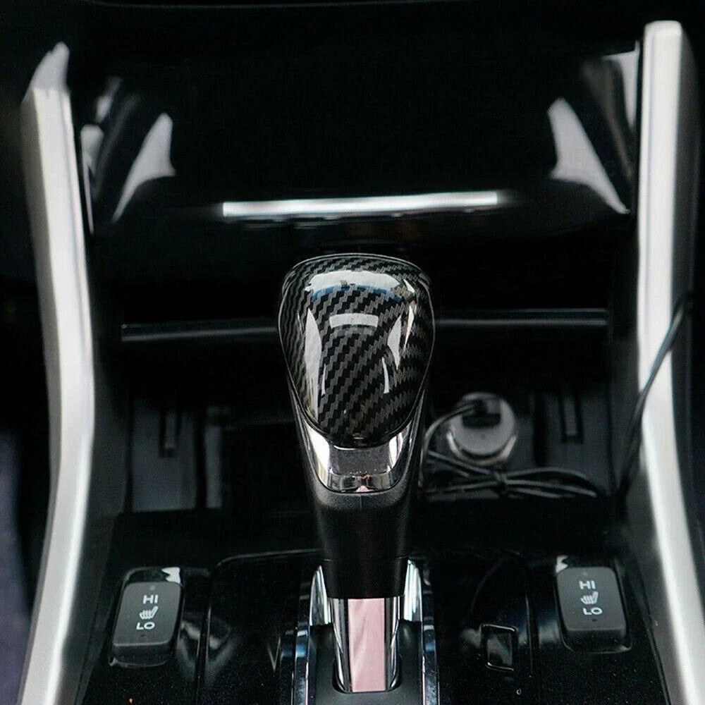 Carbon Fiber Gear Shift Knob Cover Trim for Honda Accord (2013–2017)