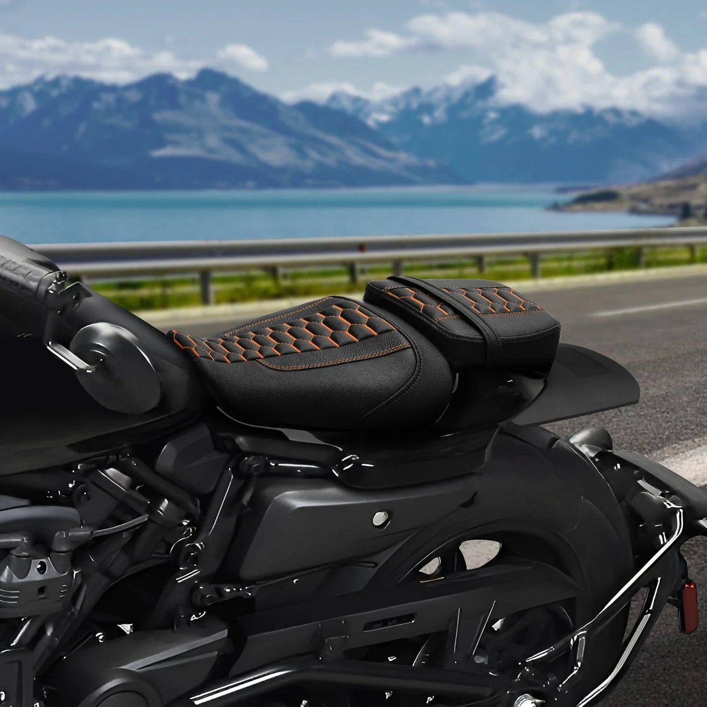 Rider & Passenger Seats for Harley Sportster S RH1250S (2021-2025) Black