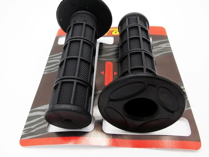 Black Hand Grip Set for Suzuki RM125 (2000-2008) - Left & Right Pair