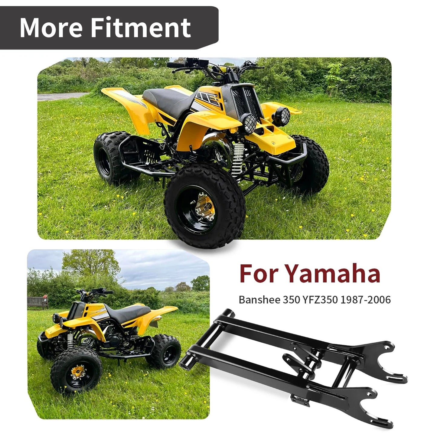 Heavy Duty Extended Chrome Rear Swingarm for Yamaha Banshee 350 (1987-2006)