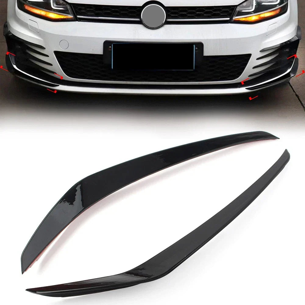 Glossy Black Front Bumper Side Air Vent Trim for VW Golf 2013-2016 (2013-2016)