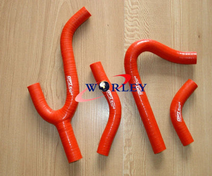 Silicone Radiator Hose for KTM 250/300/380 SX/EXC/MXC (1998-2003) RED