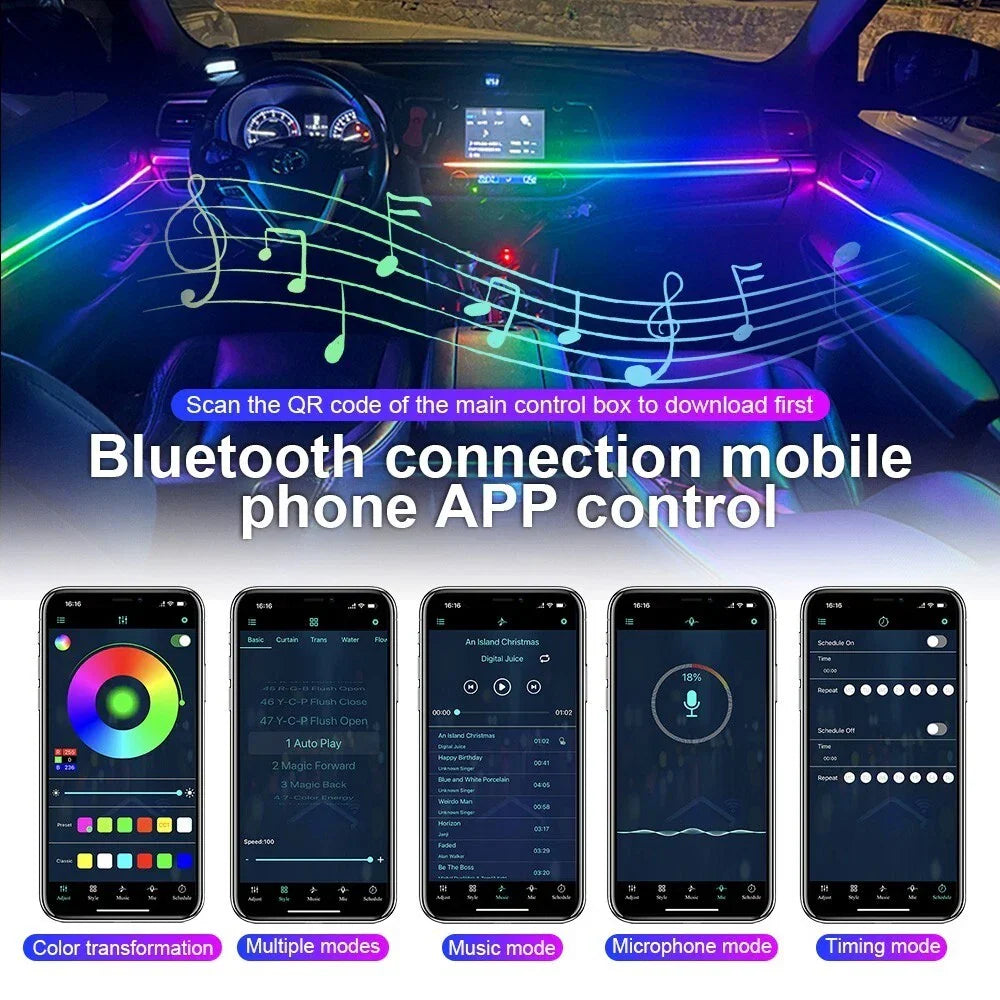 18-In-1 RGB Ambient Light Strip with Remote for Symphony
