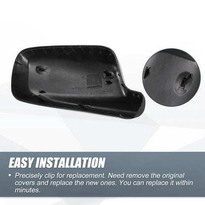 Rearview Mirror Cover Cap Black Carbon Fiber for BMW 3 Series 7 Series