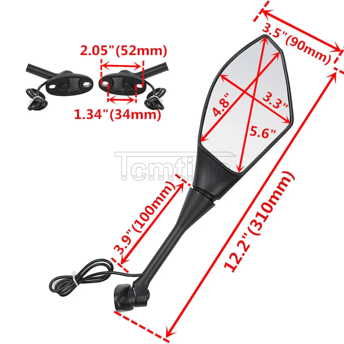 Rearview Mirror Turn Signals for Honda CBR500RR/CBR300R(2013-2018)(2015-2022)